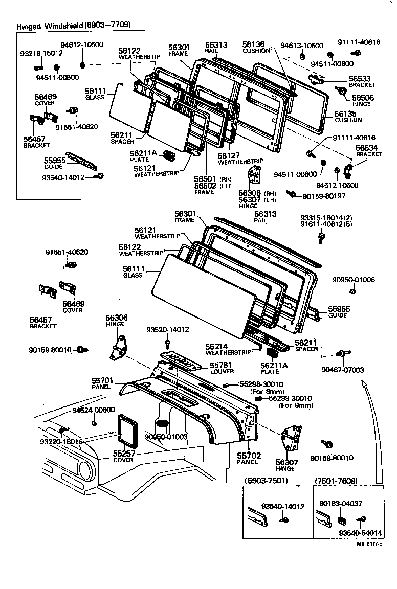 Cowl Panel and Windshield